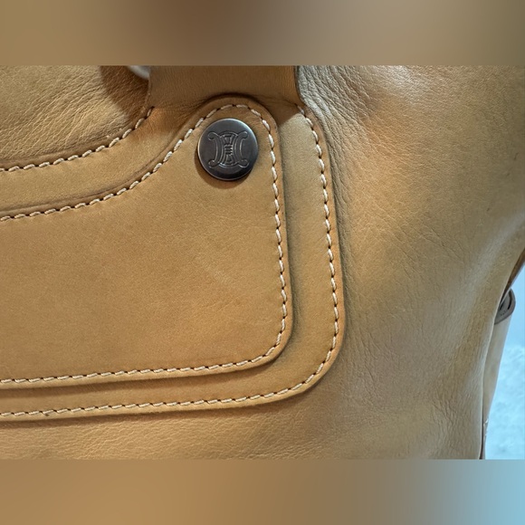 CELINE Boogie Bag Vintage Leather Handbag in Camel Tan - Made in Italy - EUC - Picture 6 of 16